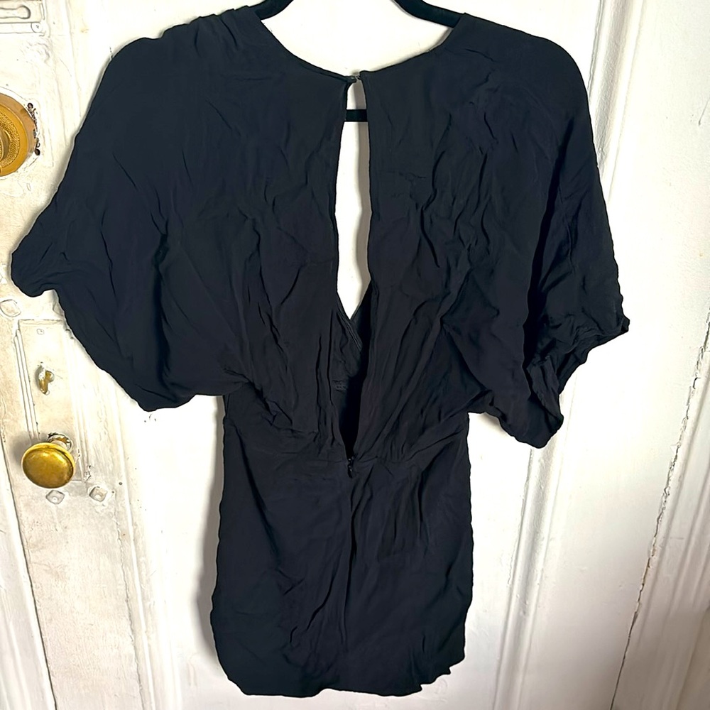 Reformation Cross Front Open Back Romper - image 2